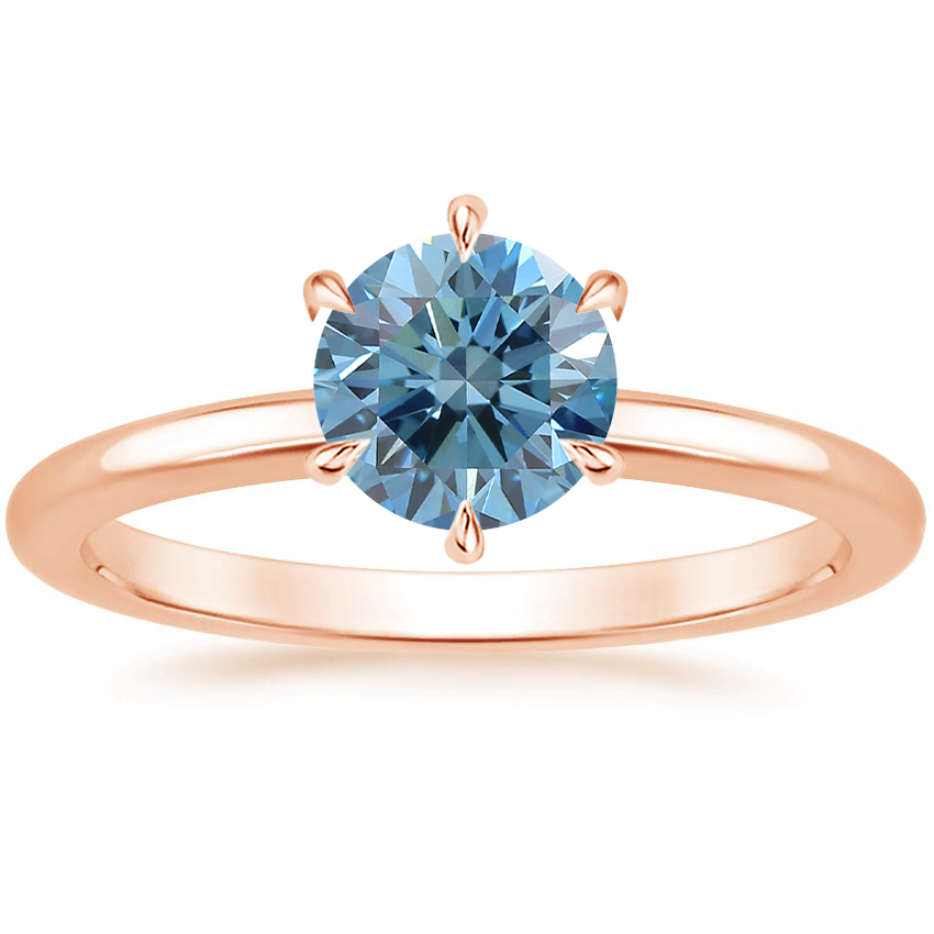 14K Rose Gold Esme 1.8mm Ring, large top view