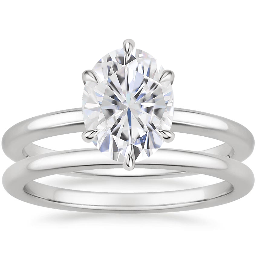PT Moissanite Esme Bridal Set, top view