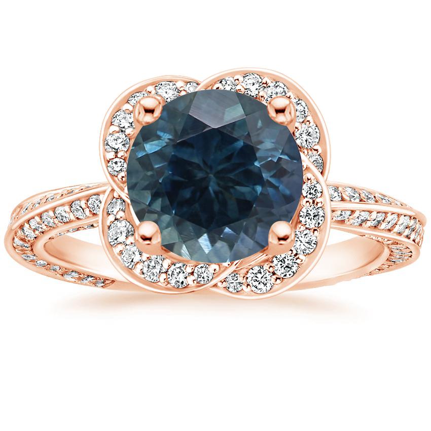 14K Rose Gold Azalea Diamond Ring (1/2 ct. tw.), large top view