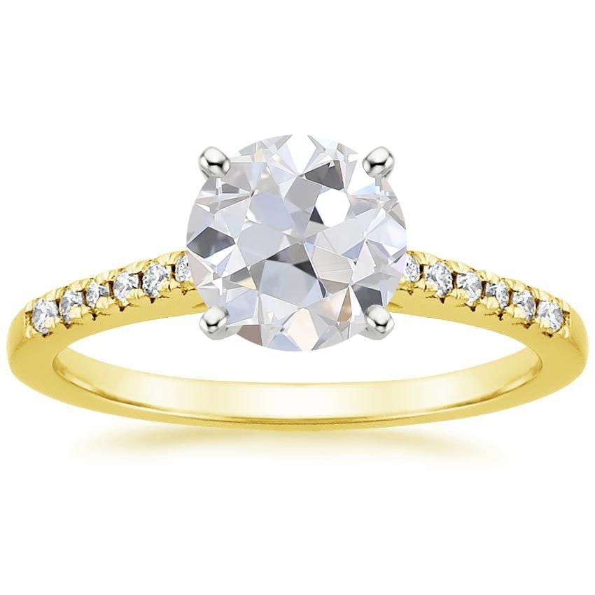 18K Yellow Gold Sonora Diamond Ring, large top view