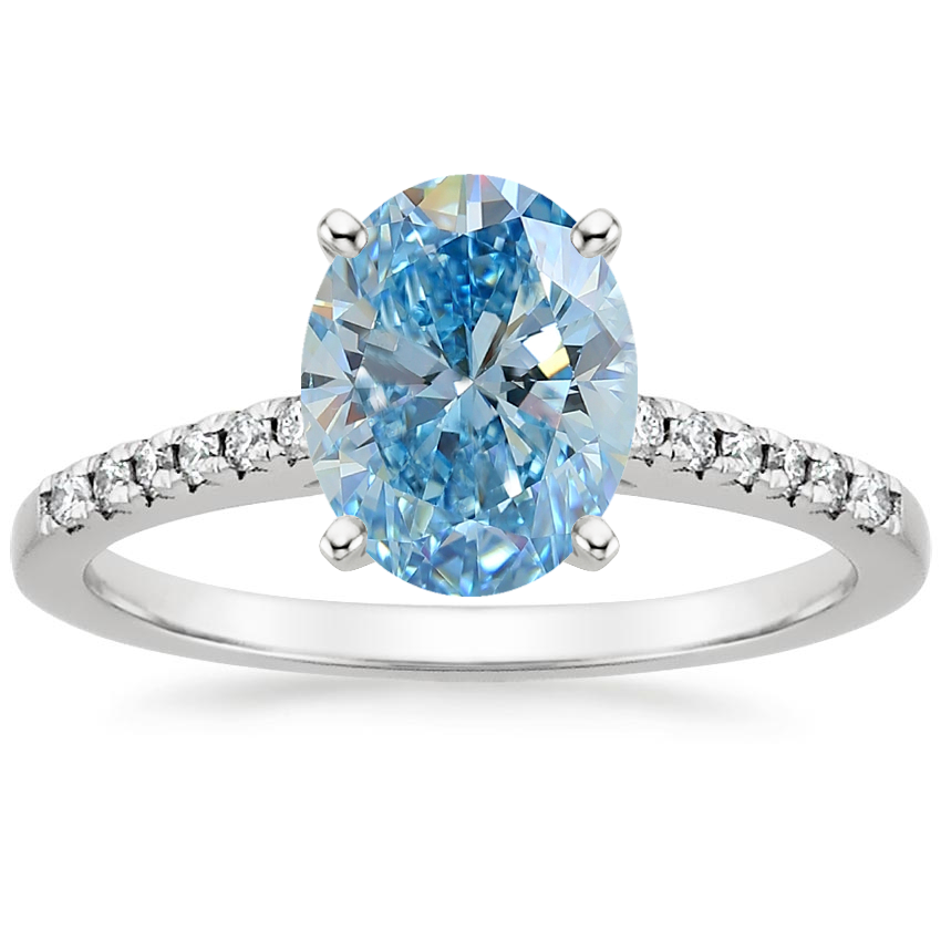 18K White Gold Sonora Diamond Ring, large top view
