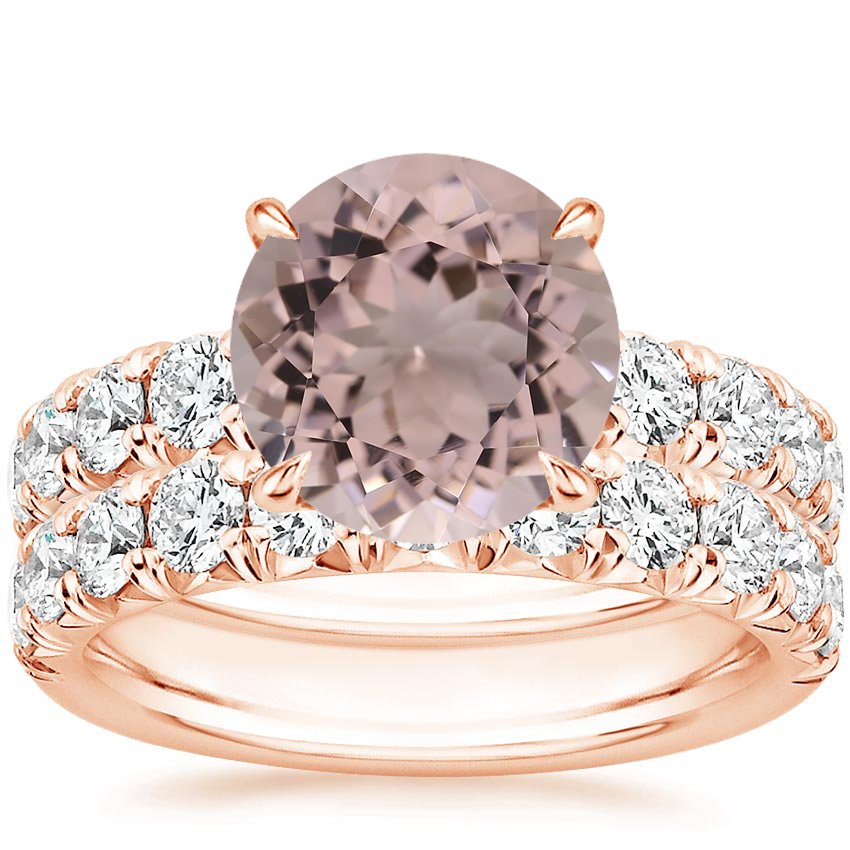 14K Rose Gold Ellora Diamond Bridal Set