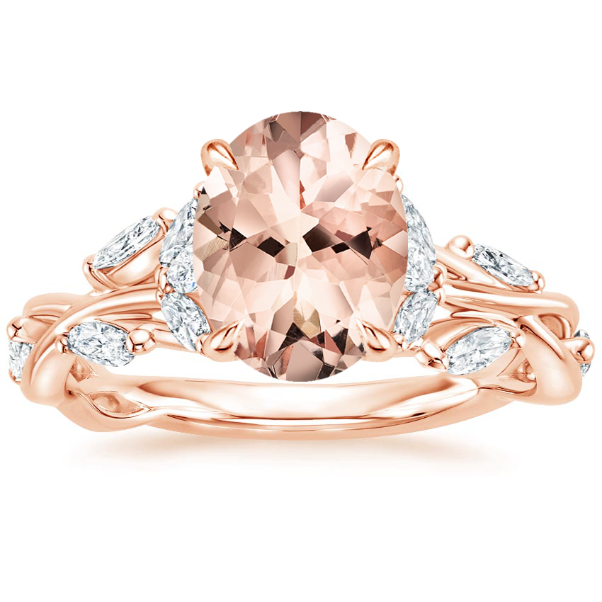 14K Rose Gold Secret Garden Diamond Ring (1/2 ct. tw.), large top view