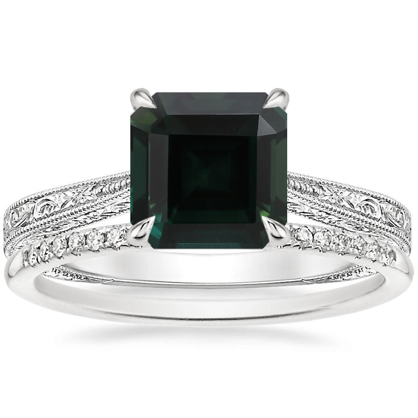 18K White Gold Elsie Ring with Whisper Diamond Ring (1/10 ct. tw.)