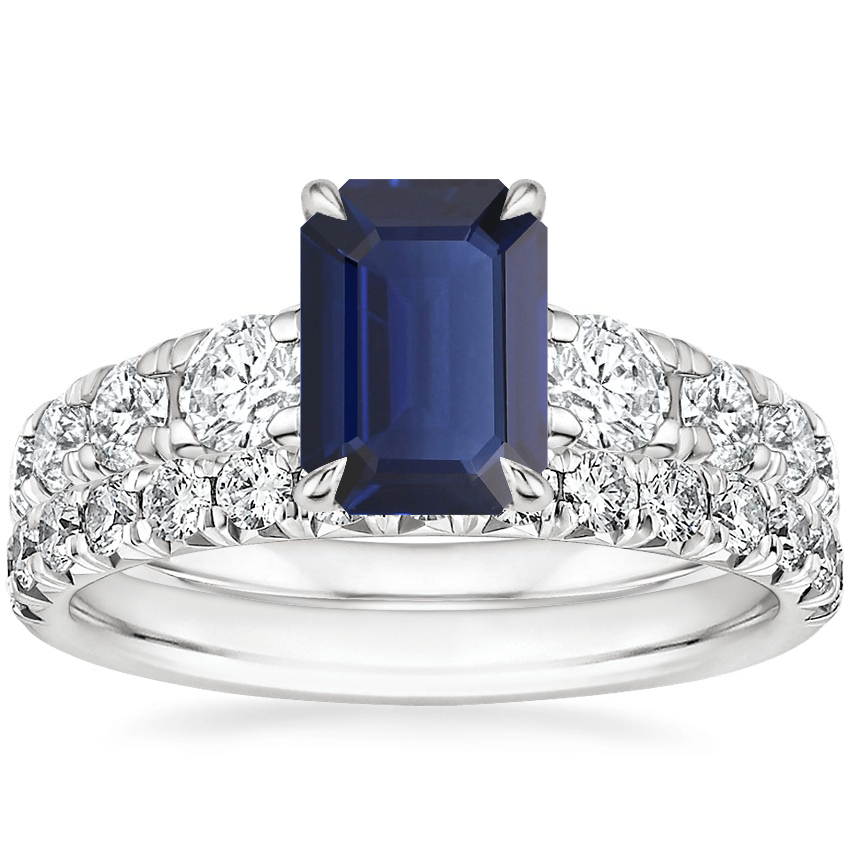 18K White Gold Tapered Sienna Diamond Ring with Sienna Diamond Ring (1/2 ct. tw.)