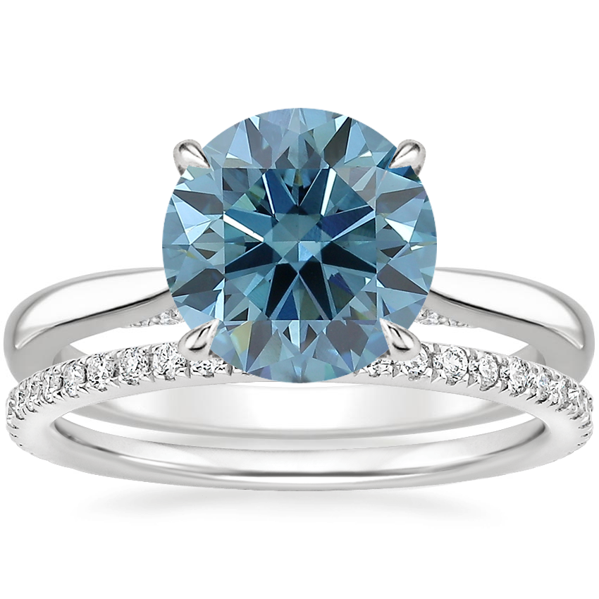 18K White Gold Dawn Diamond Ring with Luxe Ballad Diamond Ring (1/4 ct. tw.)