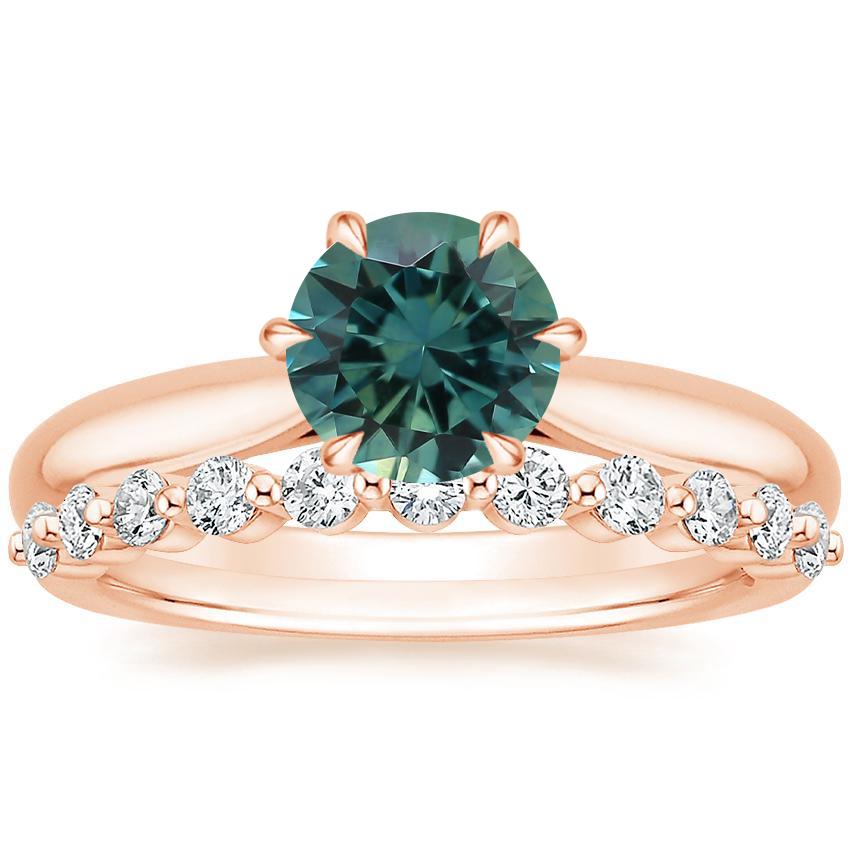 14K Rose Gold Catalina Ring with Marseille Diamond Ring (1/3 ct. tw.)