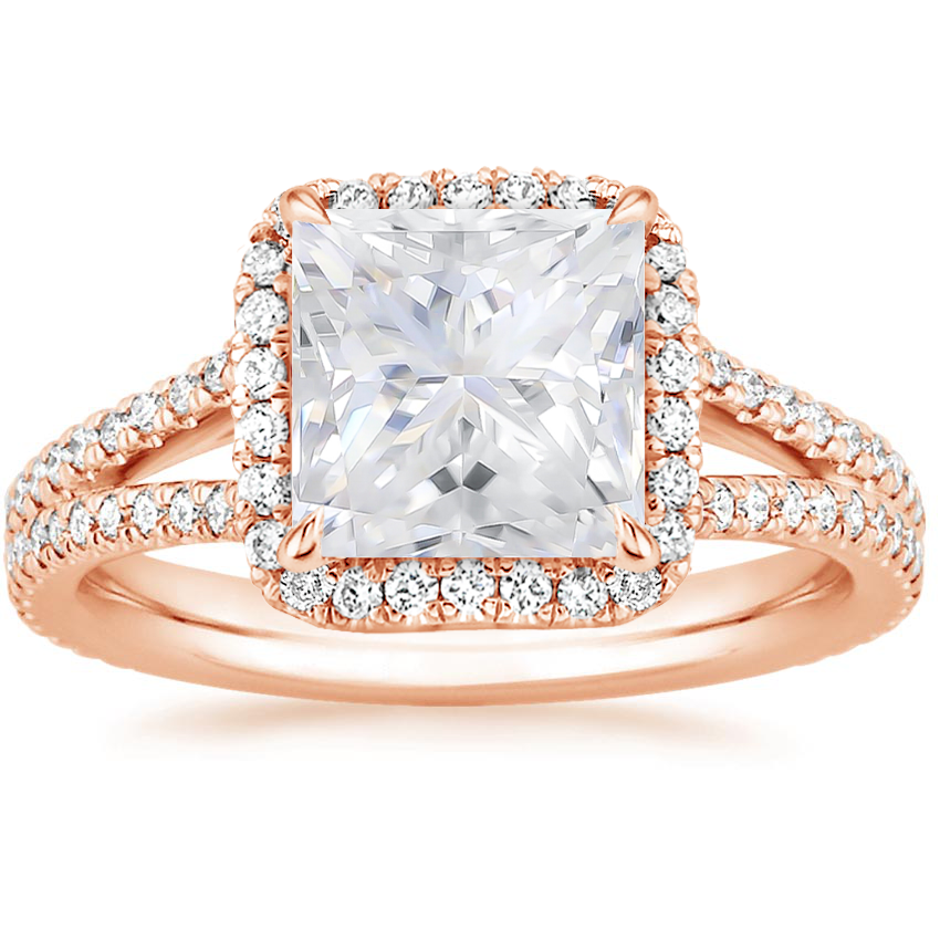 Moissanite Fortuna Diamond Ring (1/2 ct. tw.) in 14K Rose Gold