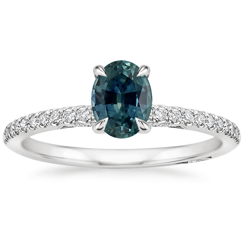 Platinum Simply Tacori Classic Diamond Ring (1/5 ct. tw.), large top view