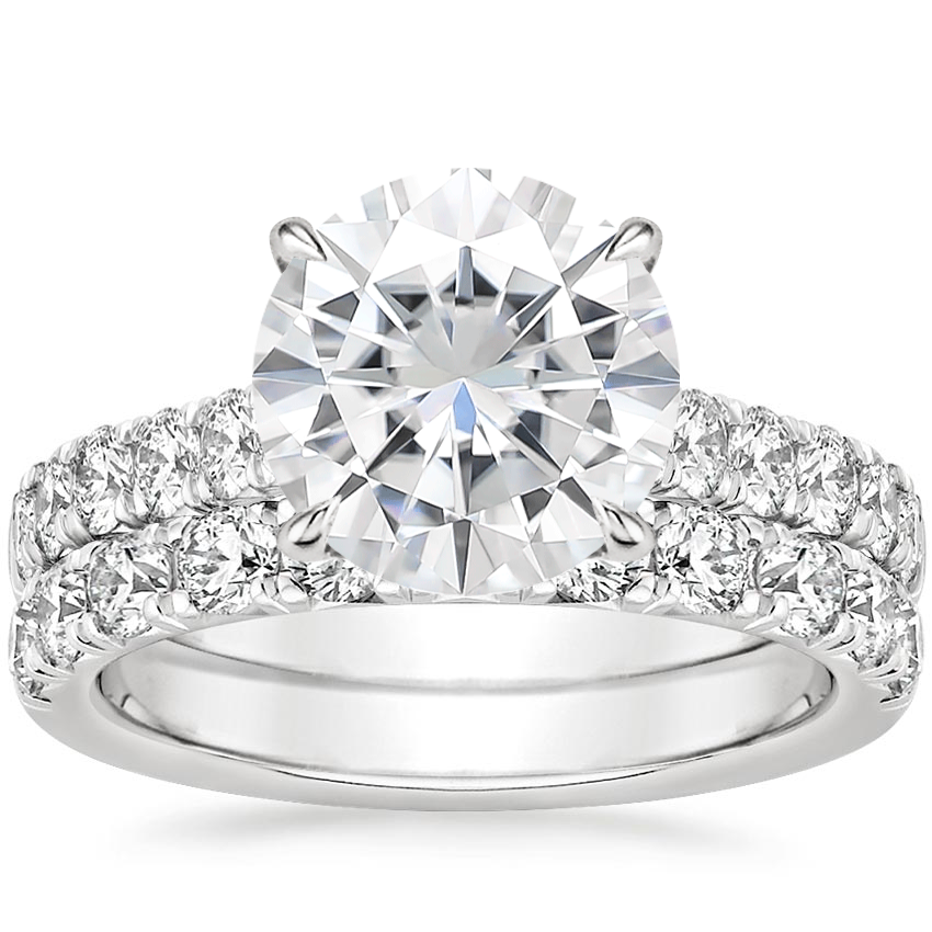 18KW Moissanite Anthology Bridal Set (1 1/5 ct. tw.), top view