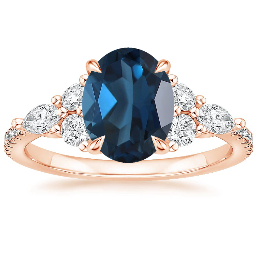 14K Rose Gold Luxe Nadia Pavé Diamond Ring (1/2 ct. tw.), large top view