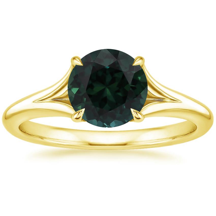 18K Yellow Gold Reverie Solitaire Ring, large top view