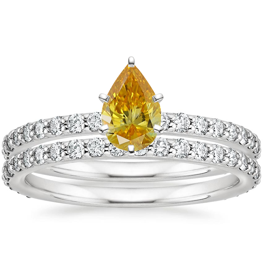 Platinum Luxe Petite Shared Prong Diamond Bridal Set (3/4 ct. tw.)