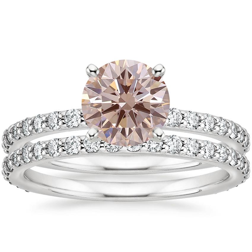Platinum Luxe Petite Shared Prong Diamond Bridal Set (3/4 ct. tw.)