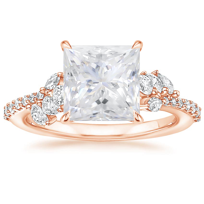 Rose Gold Moissanite Ivy Diamond Ring (1/2 ct. tw.)
