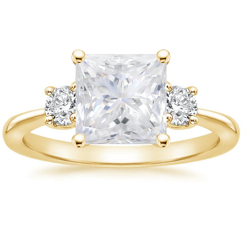 Yellow Gold Moissanite Serena Diamond Ring (1/3 ct. tw.)
