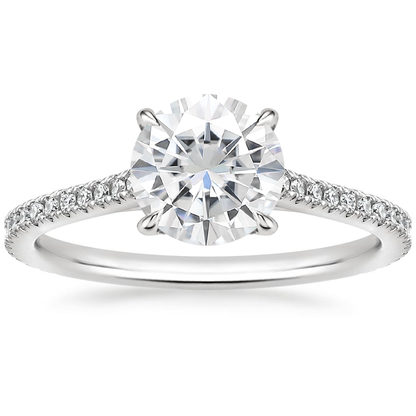 Moissanite Luxe Lissome Diamond Ring (1/5 ct. tw.) in Platinum