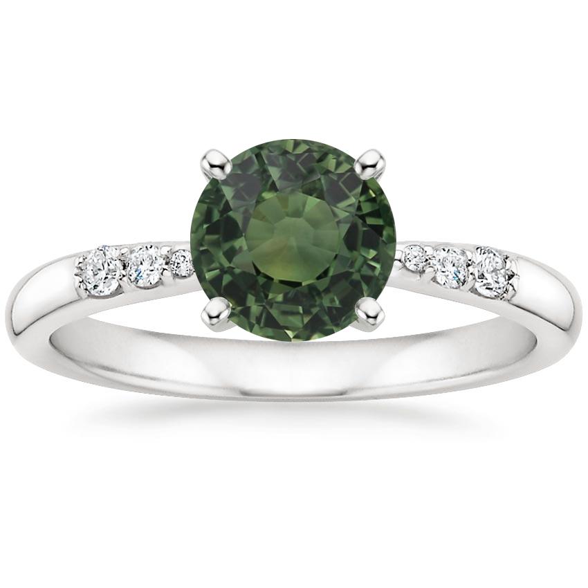 18K White Gold Lark Diamond Ring, large top view
