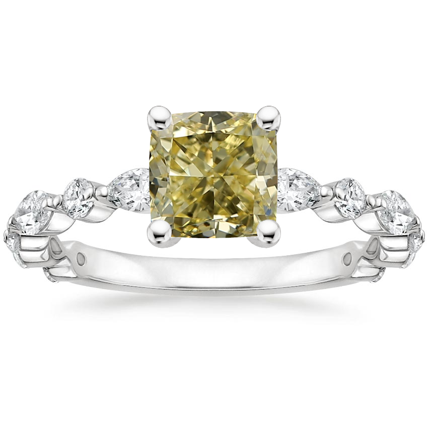 18K White Gold Versailles Three-Quarter Coverage Diamond Ring (1/2 ct. tw.), large top view