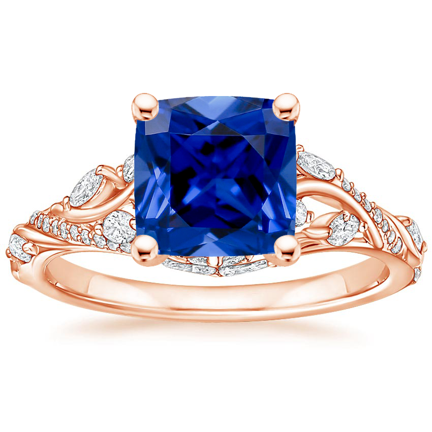 14K Rose Gold Begonia Vine Diamond Ring (1/2 ct. tw.), large top view