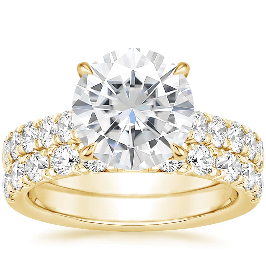 18KY Moissanite Anthology Bridal Set (1 1/5 ct. tw.), top view