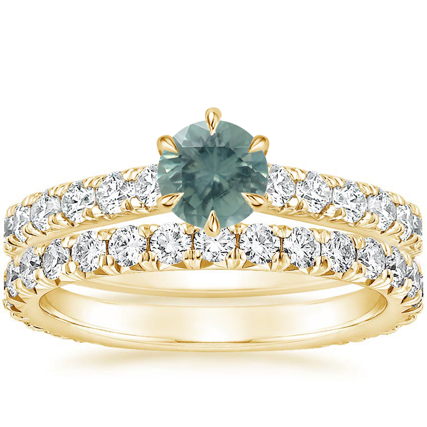 18K Yellow Gold Luxe Sienna Diamond Bridal Set (1 1/8 ct. tw.)