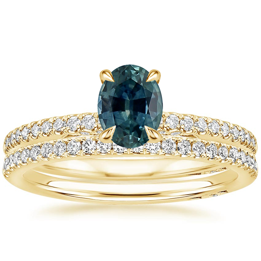 18K Yellow Gold Simply Tacori Classic Diamond Bridal Set