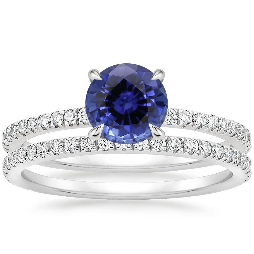 Sapphire Luxe Viviana Diamond Bridal Set (1/2 ct. tw.) in 18K White Gold