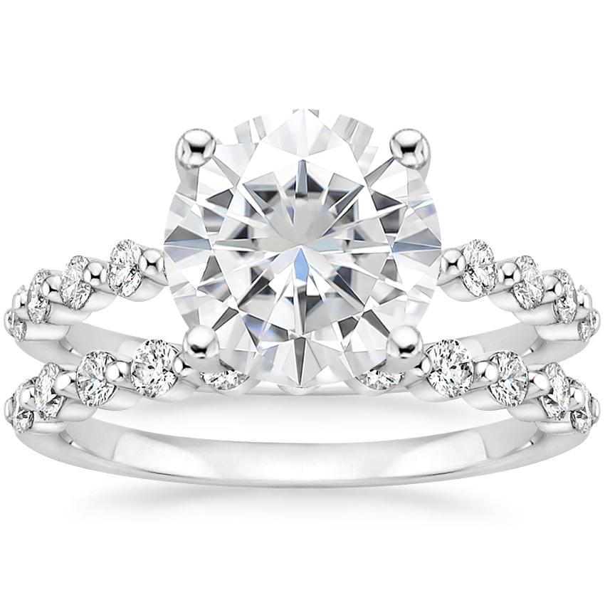 PT Moissanite Marseille Diamond Bridal Set (1/2 ct. tw.), top view