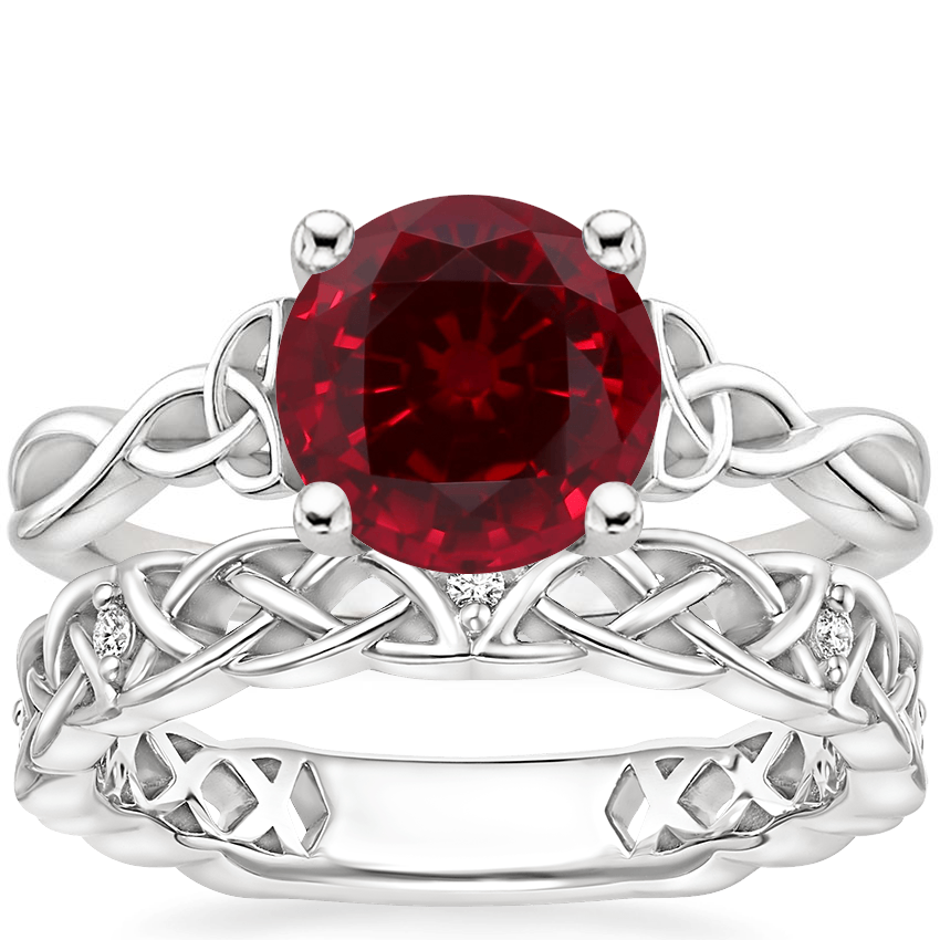 Entwined celtic love knot ring on sale