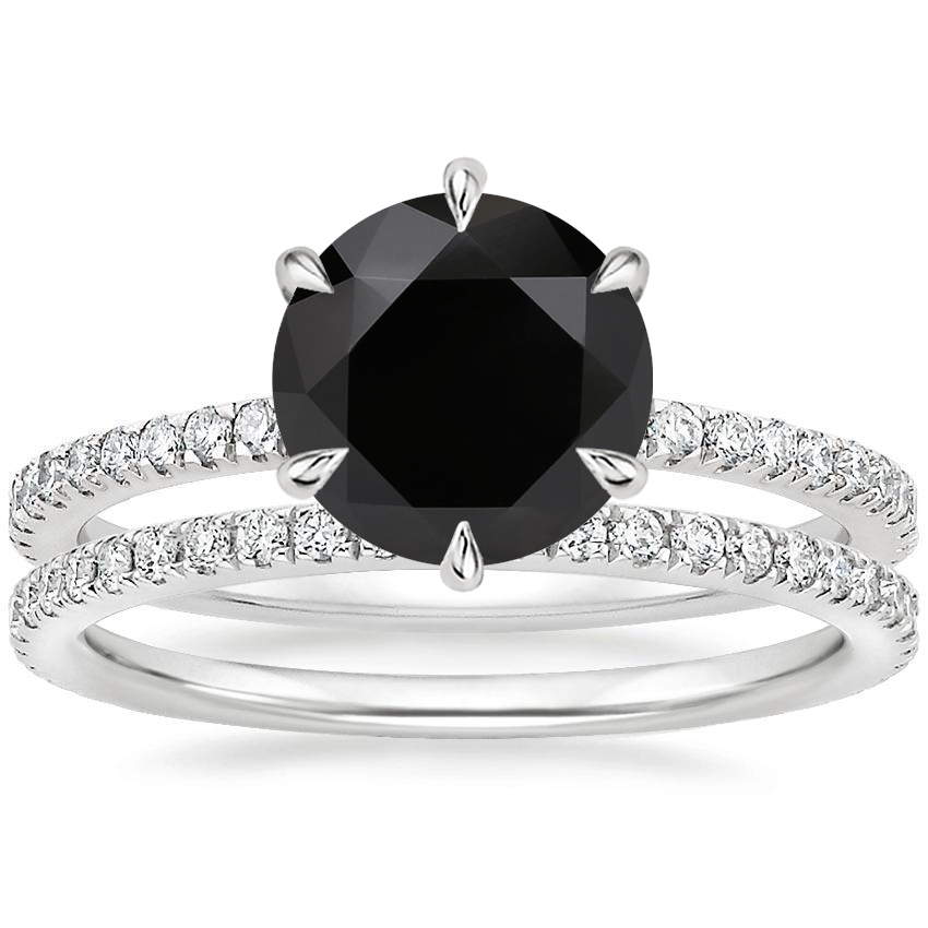 18K White Gold Six Prong Luxe Viviana Diamond Ring 1 3 ct. tw