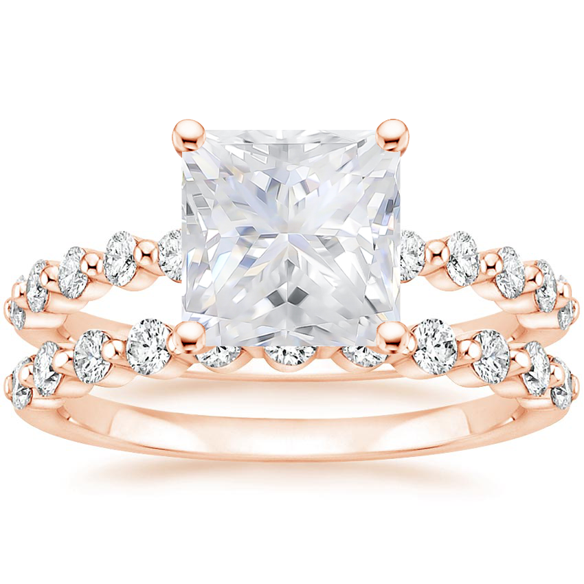 14KR Moissanite Marseille Diamond Bridal Set (1/2 ct. tw.), top view