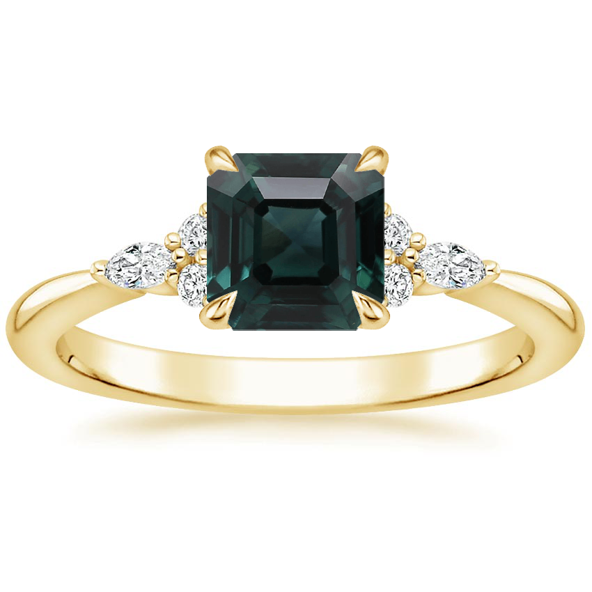 18K Yellow Gold Nadia Diamond Ring, large top view