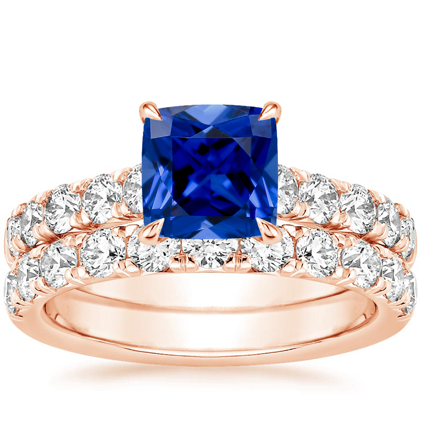 Sapphire Luxe Anthology Bridal Set (1 1/5 ct. tw.) in 14K Rose Gold