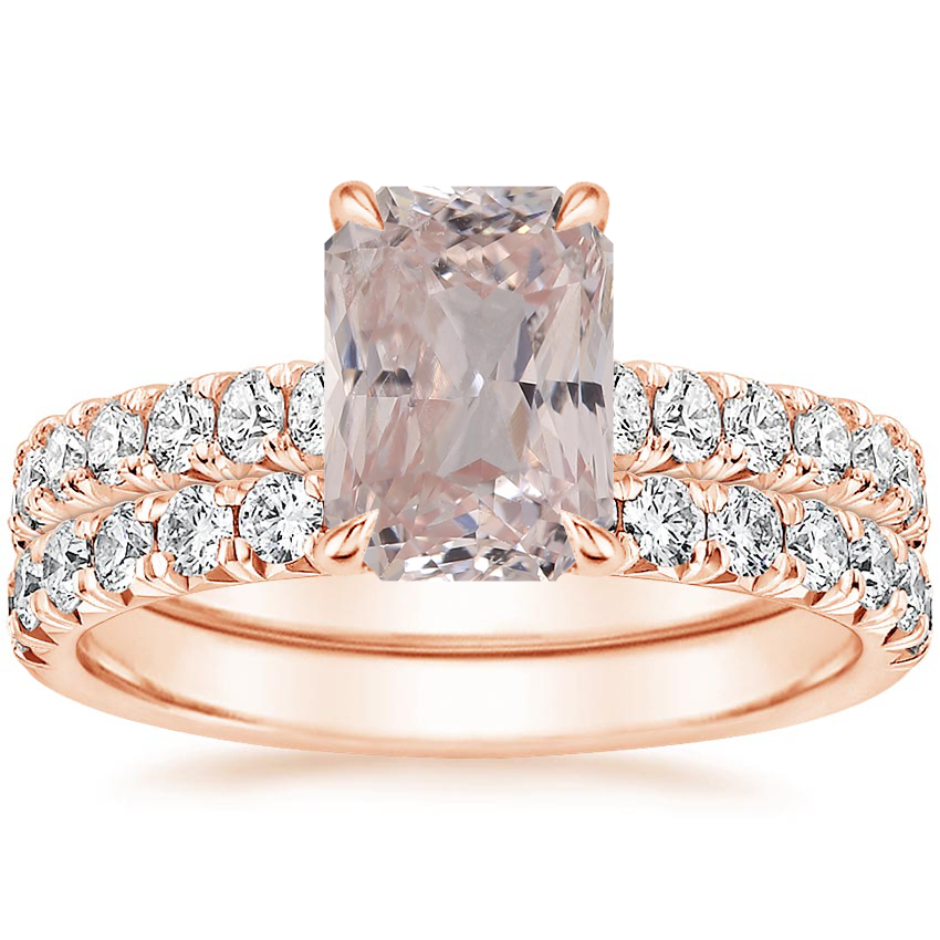 14K Rose Gold Sienna Diamond Bridal Set (7/8 ct. tw.)