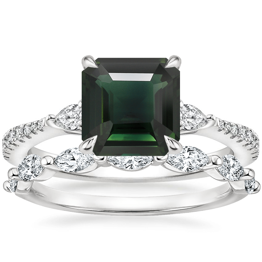 18K White Gold Luxe Aria Diamond Ring (1/5 ct. tw.) with Joelle Diamond Ring