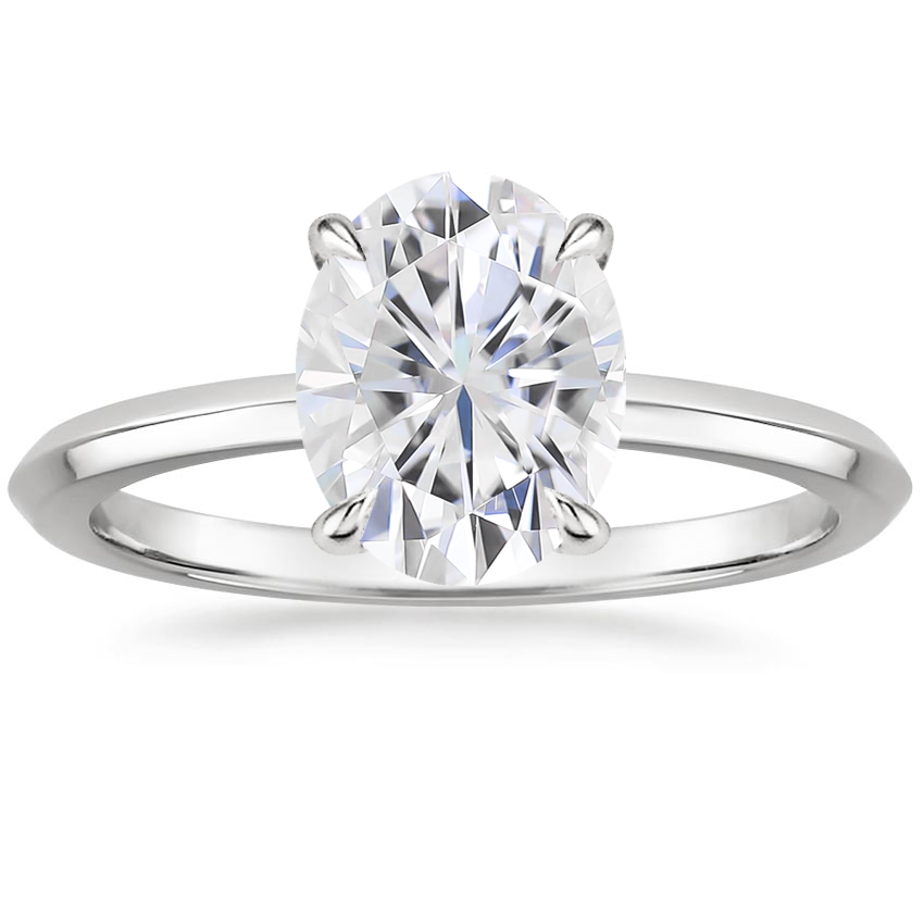 Platinum Hazel Solitaire Ring, large top view