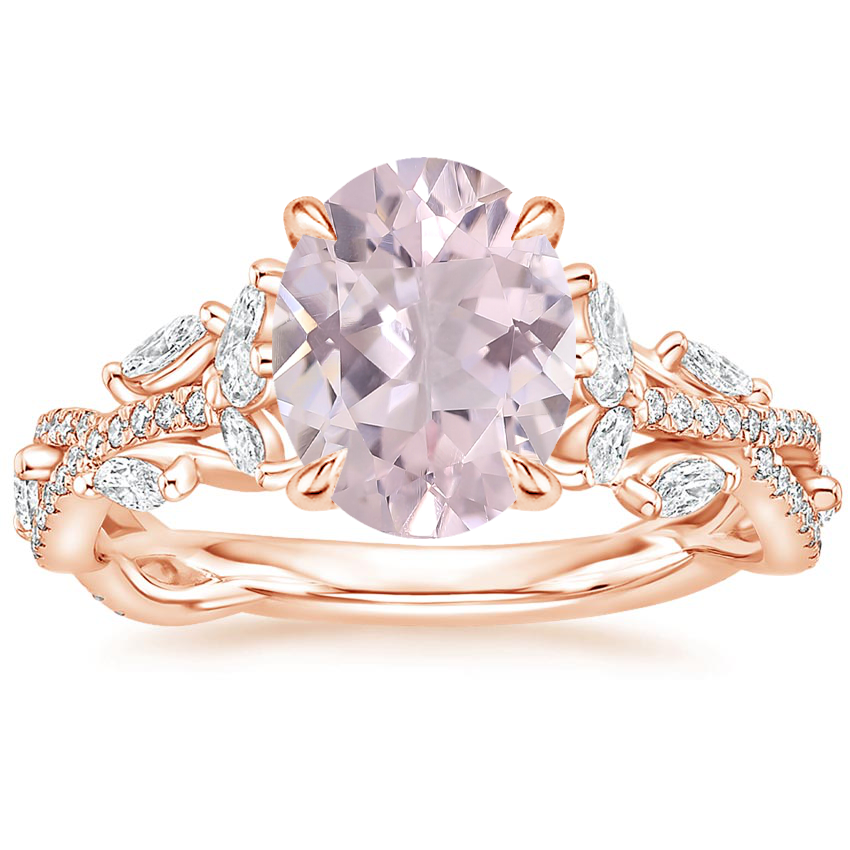 14K Rose Gold Luxe Secret Garden Diamond Ring (3/4 ct. tw.), large top view