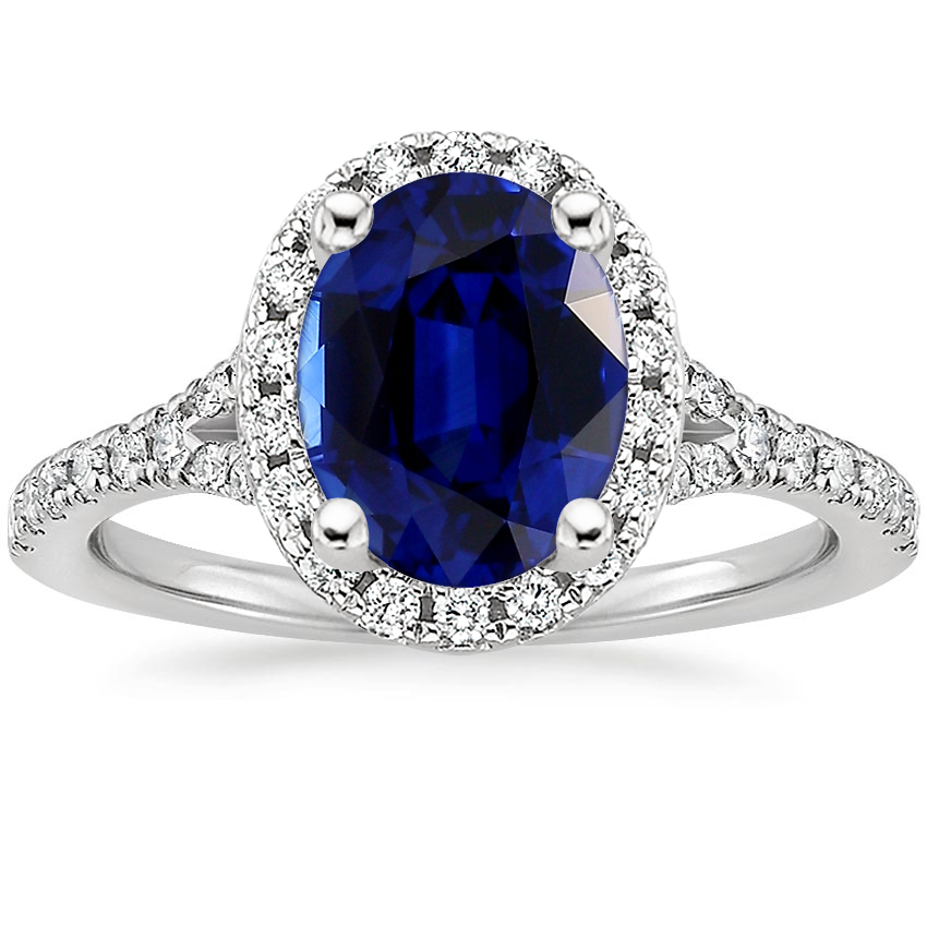 Platinum Joy Half Coverage Diamond Ring, large top view