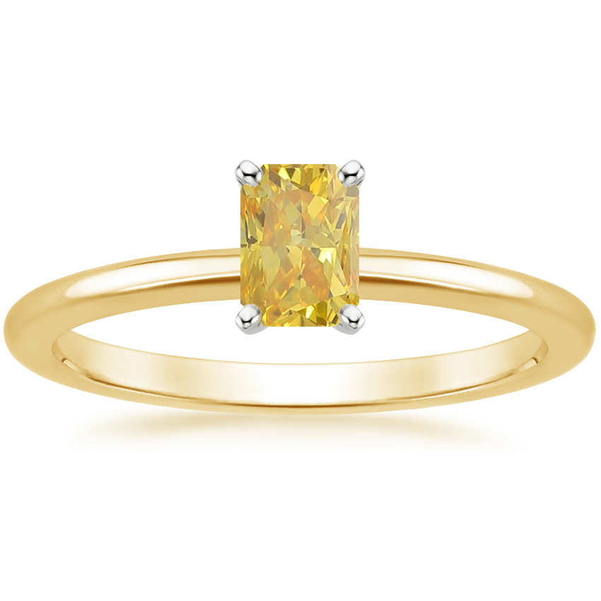 18K Yellow Gold Four-Prong Comfort Fit 1.5mm Ring, large top view