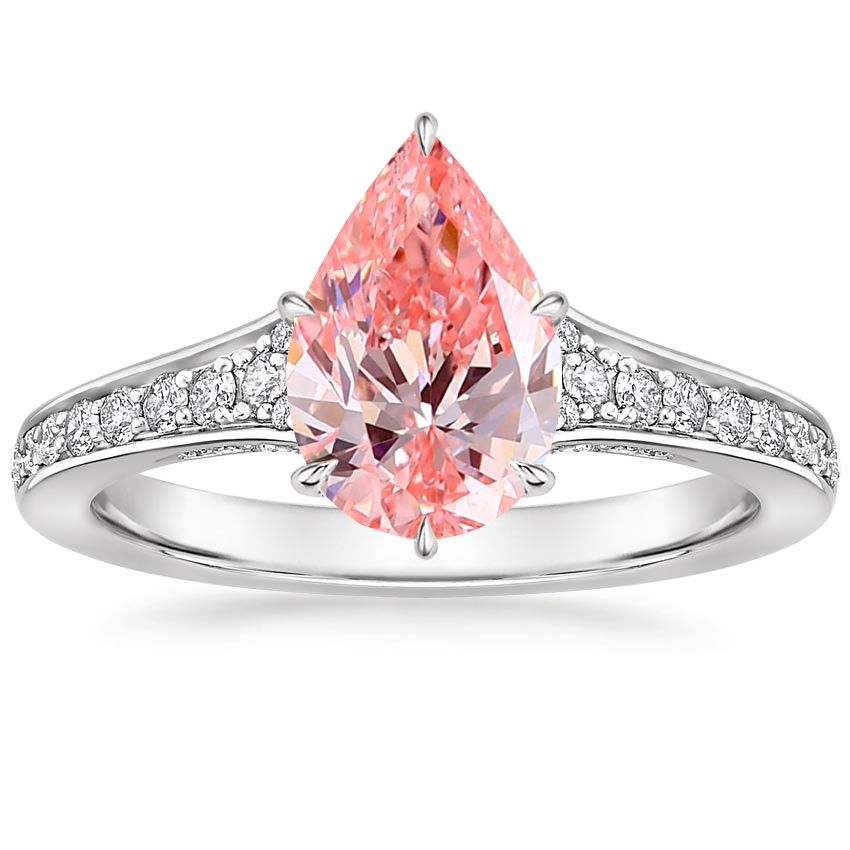 18K White Gold Zelda Diamond Ring (1/4 ct. tw.), large top view