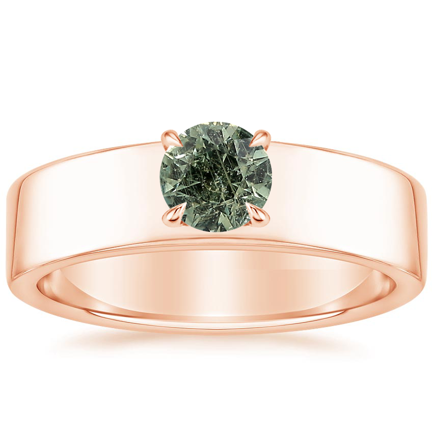 14K Rose Gold Alden Diamond Ring, large top view
