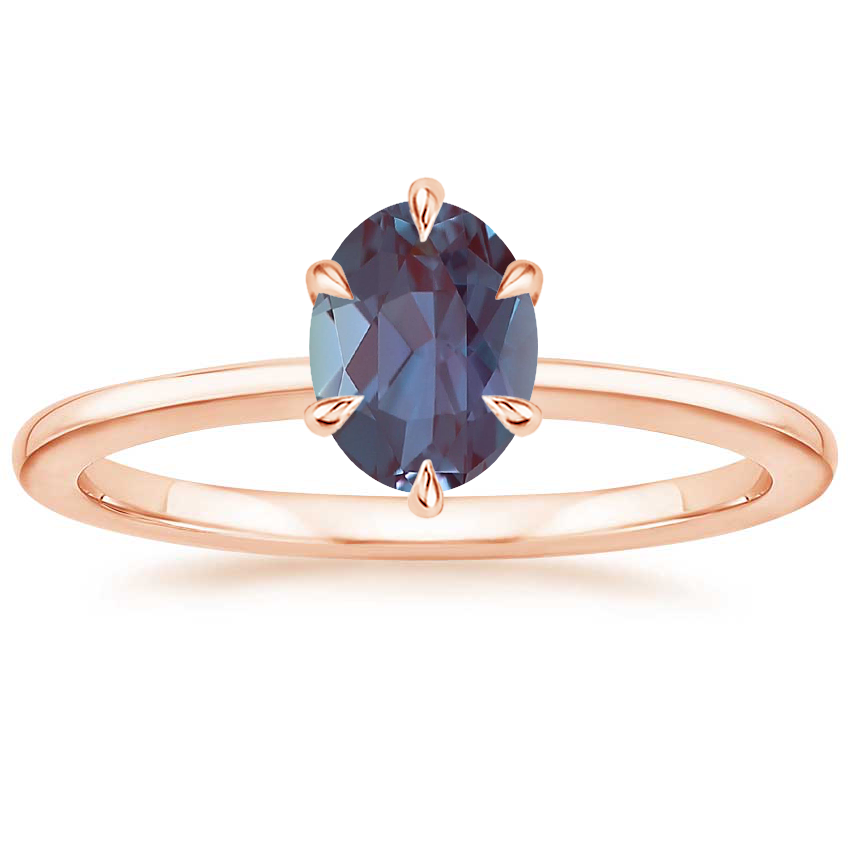 14K Rose Gold Petite Esme 1.5mm Ring, large top view