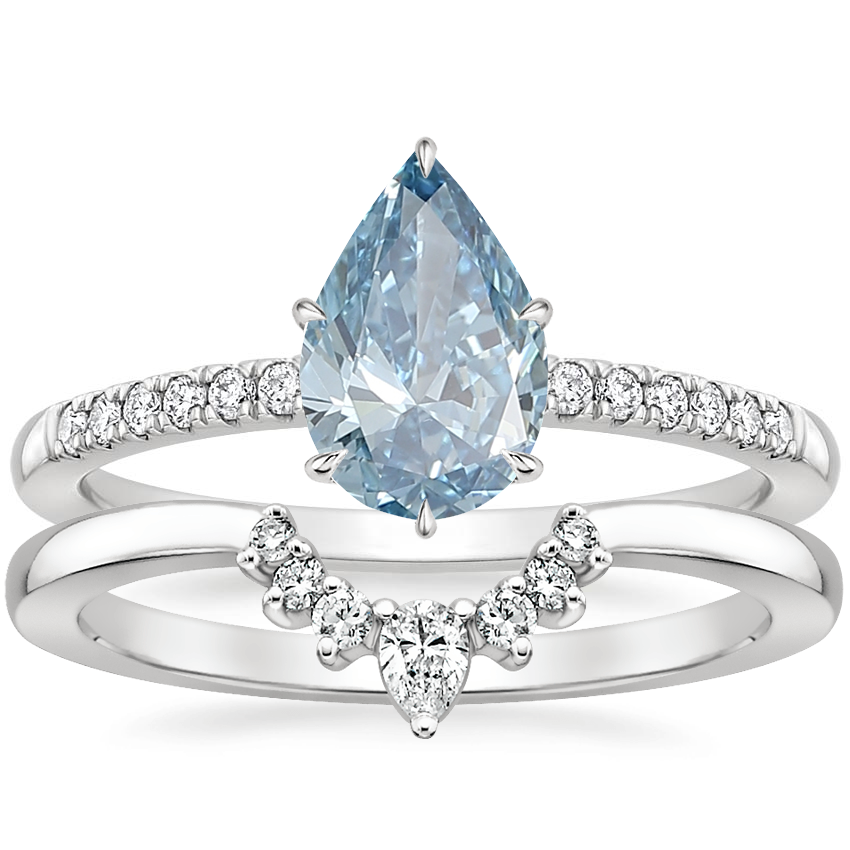 18K White Gold Petite Viviana Diamond Ring 1 6 ct. tw. with