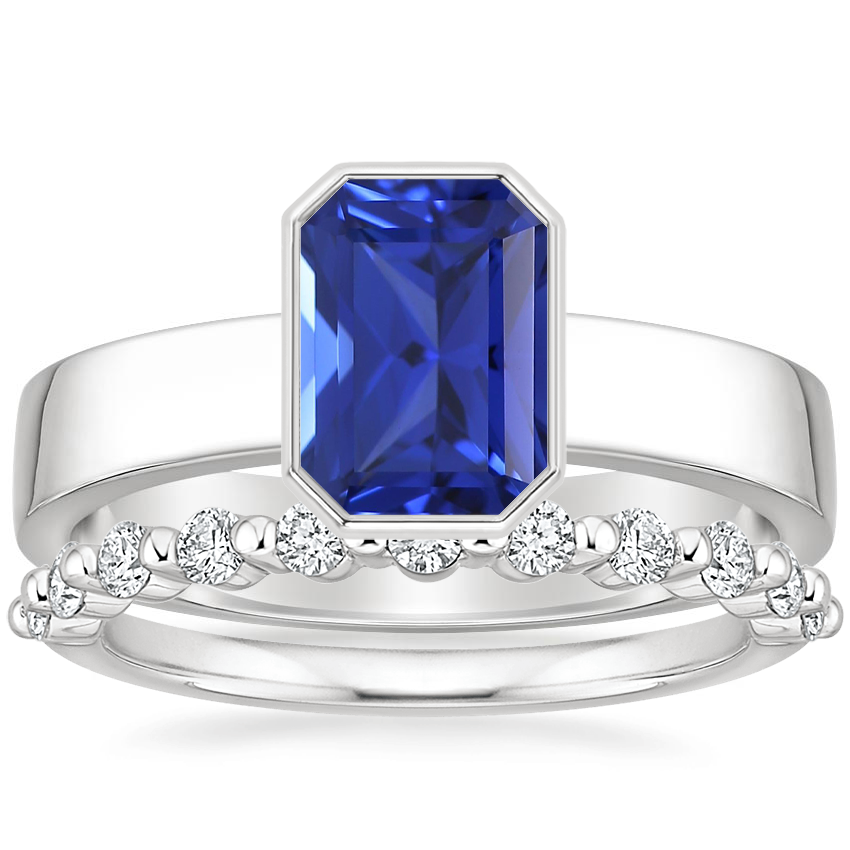 18K White Gold Vesper Ring with Marseille Diamond Ring (1/3 ct. tw.)