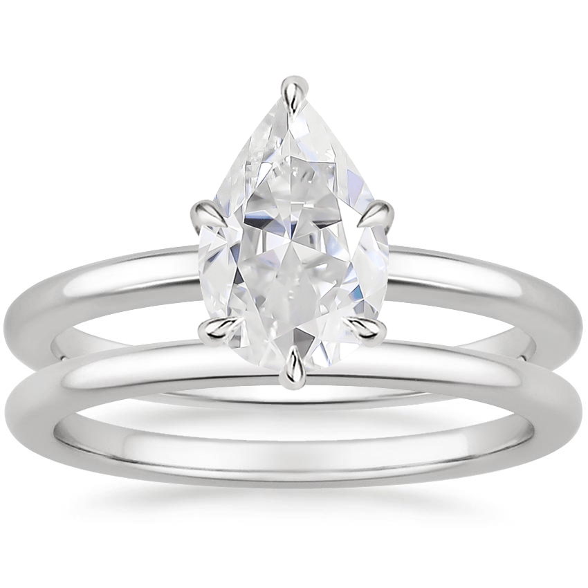 PT Moissanite Esme Bridal Set, top view