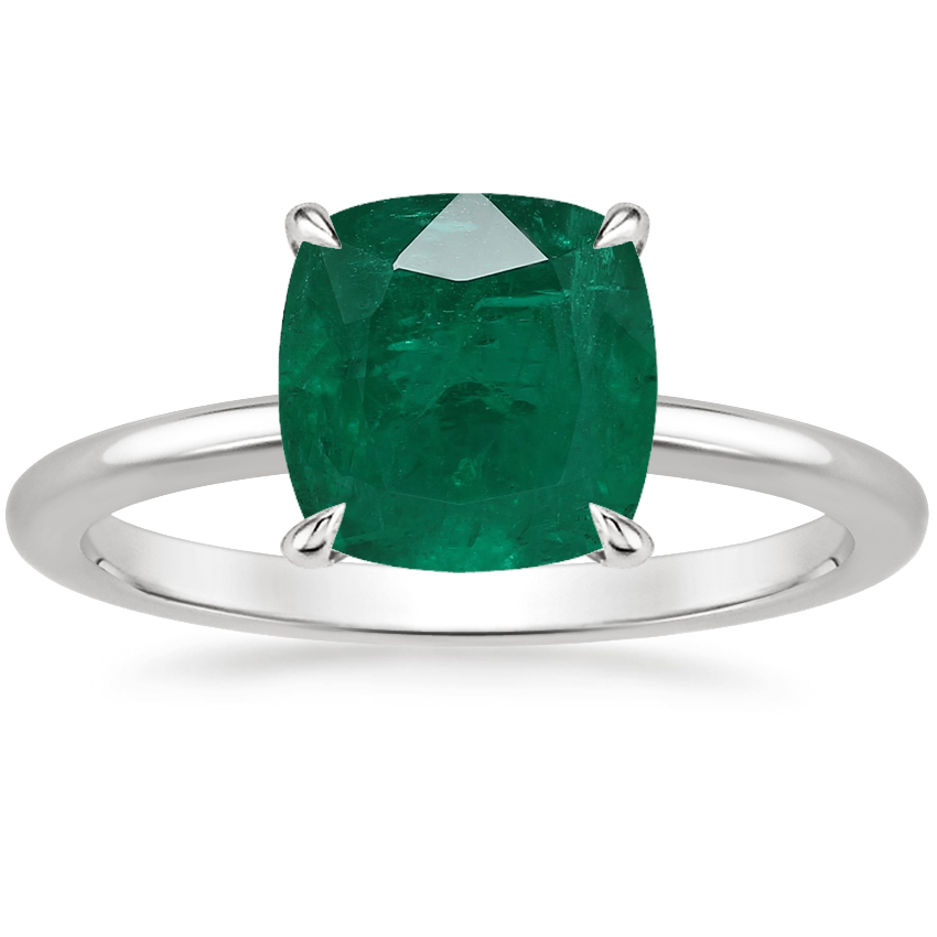 18K White Gold Petite Elodie 1.5mm Ring, large top view