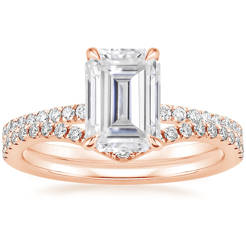 14K Rose Gold Luxe Viviana Diamond Ring (1/3 ct. tw.) with Flair Diamond Ring