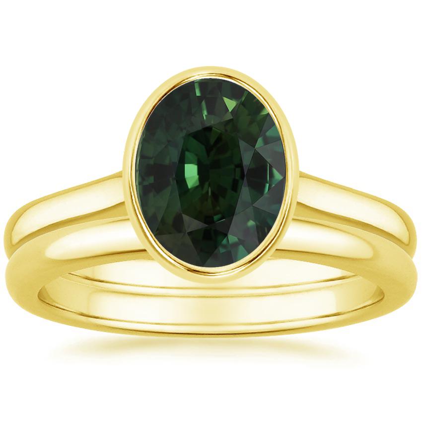 14K Yellow Gold Luna Bridal Set