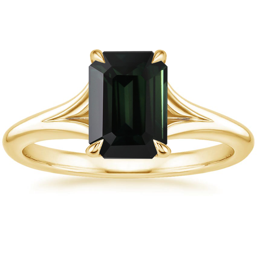 14K Yellow Gold Reverie Solitaire Ring, large top view